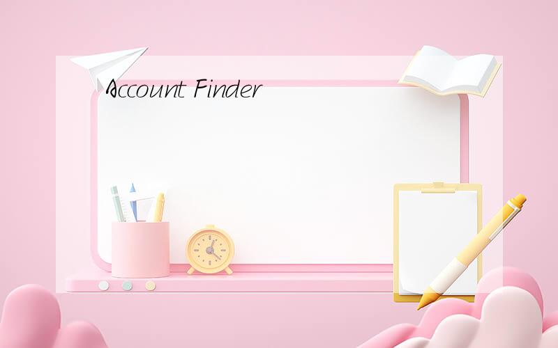 Account Finder
